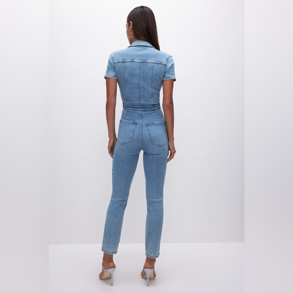 GOOD AMERICAN $199 Fit For Success Jumpsuit Blue274 - Picture 8 of 8